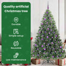 vidaXL Mű karácsonyfa 300 LED-del állvánnyal Zöld 180 cm PE és PVC