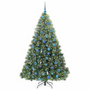 vidaXL Mű karácsonyfa 300 LED-del állvánnyal Zöld 180 cm PE és PVC