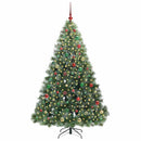 vidaXL Mű karácsonyfa 300 LED-del állvánnyal Zöld 180 cm PE és PVC