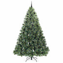vidaXL Mű karácsonyfa 300 LED-del állvánnyal Zöld 240 cm PE és PVC