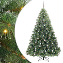 vidaXL Mű karácsonyfa 300 LED-del állvánnyal Zöld 240 cm PE és PVC