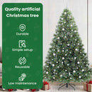 vidaXL Mű karácsonyfa 300 LED-del állvánnyal Zöld 240 cm PE és PVC