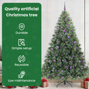 vidaXL Mű karácsonyfa 300 LED-del állvánnyal Zöld 240 cm PE és PVC