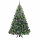 vidaXL Mű karácsonyfa 300 LED-del állvánnyal Zöld 240 cm PE és PVC