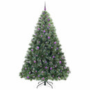 vidaXL Mű karácsonyfa 300 LED-del állvánnyal Zöld 240 cm PE és PVC