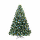 vidaXL Mű karácsonyfa 300 LED-del állvánnyal Zöld 240 cm PE és PVC