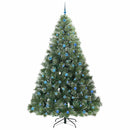 vidaXL Mű karácsonyfa 300 LED-del állvánnyal Zöld 240 cm PE és PVC