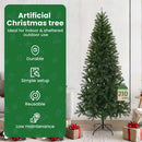 vidaXL Mű karácsonyfa állvánnyal Zöld 210 cm PVC, PE és acél