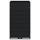 vidaXL Kukás Tároló Virágzó Tetővel Egyszemélyes 240L Kukához Fekete