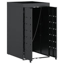 vidaXL Kukás Tároló Virágzó Tetővel Egyszemélyes 240L Kukához Antracit