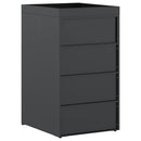 vidaXL Kukás Tároló Virágzó Tetővel Egyszemélyes 240L Kukához Antracit