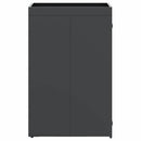 vidaXL Kukás Tároló Virágzó Tetővel Egyszemélyes 240L Kukához Antracit