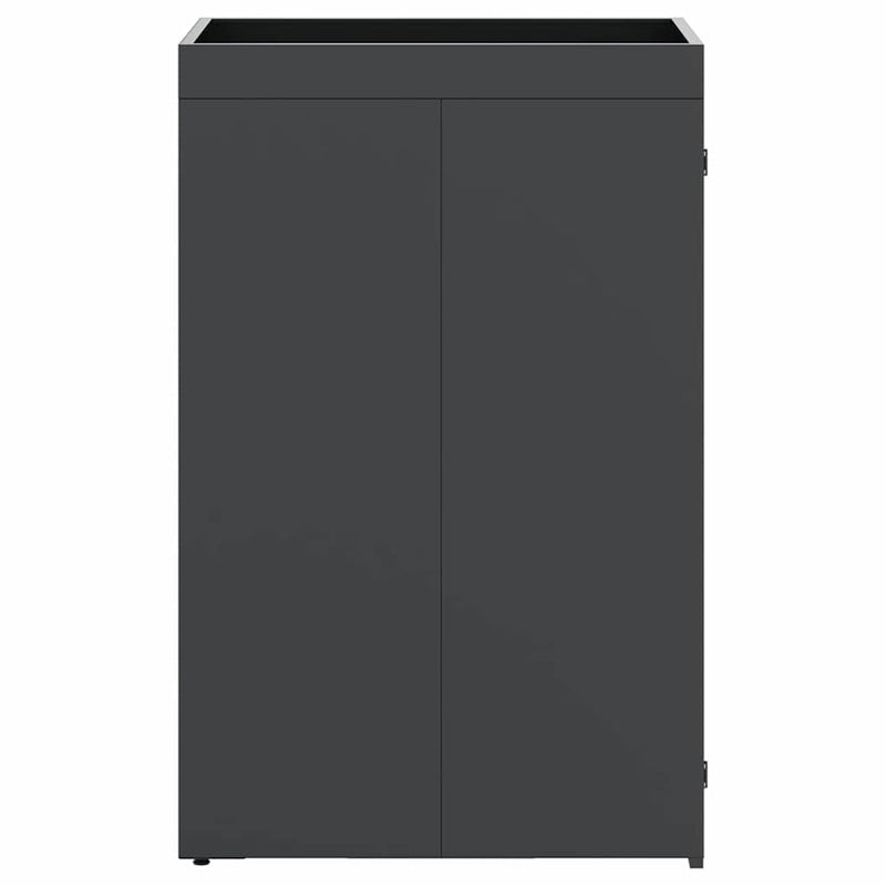 vidaXL Kukás Tároló Virágzó Tetővel Egyszemélyes 240L Kukához Antracit