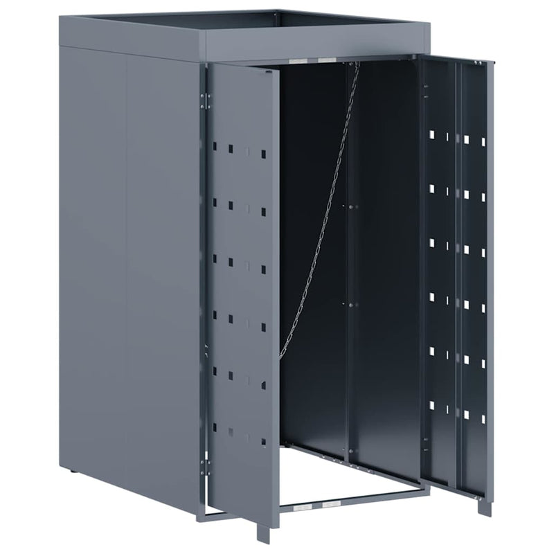 vidaXL Kukás Tároló Virágzó Tetővel Egyszemélyes 240L Kukához