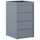 vidaXL Kukás Tároló Virágzó Tetővel Egyszemélyes 240L Kukához