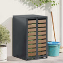 vidaXL Hulladékgyűjtő tároló gázliftinges fedéllel 240L-es kukához