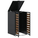 vidaXL Hulladékgyűjtő tároló gázliftinges fedéllel 240L-es kukához