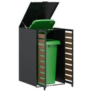 vidaXL Hulladékgyűjtő tároló gázliftinges fedéllel 240L-es kukához