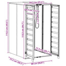 vidaXL Hulladékgyűjtő tároló gázliftinges fedéllel 240L-es kukához