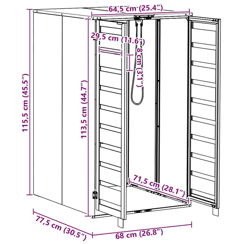 vidaXL Hulladékgyűjtő tároló gázliftinges fedéllel 240L-es kukához