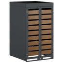 vidaXL Hulladékgyűjtő tároló virágcserép tetővel 240L-es kukához