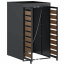 vidaXL Hulladékgyűjtő tároló virágcserép tetővel 240L-es kukához