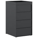 vidaXL Hulladékgyűjtő tároló virágcserép tetővel 240L-es kukához