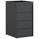 vidaXL Hulladékgyűjtő tároló virágcserép tetővel 240L-es kukához