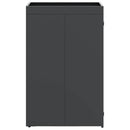 vidaXL Hulladékgyűjtő tároló virágcserép tetővel 240L-es kukához