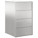 vidaXL Hulladékgyűjtő tároló gázliftinges fedéllel 240L-es kukához