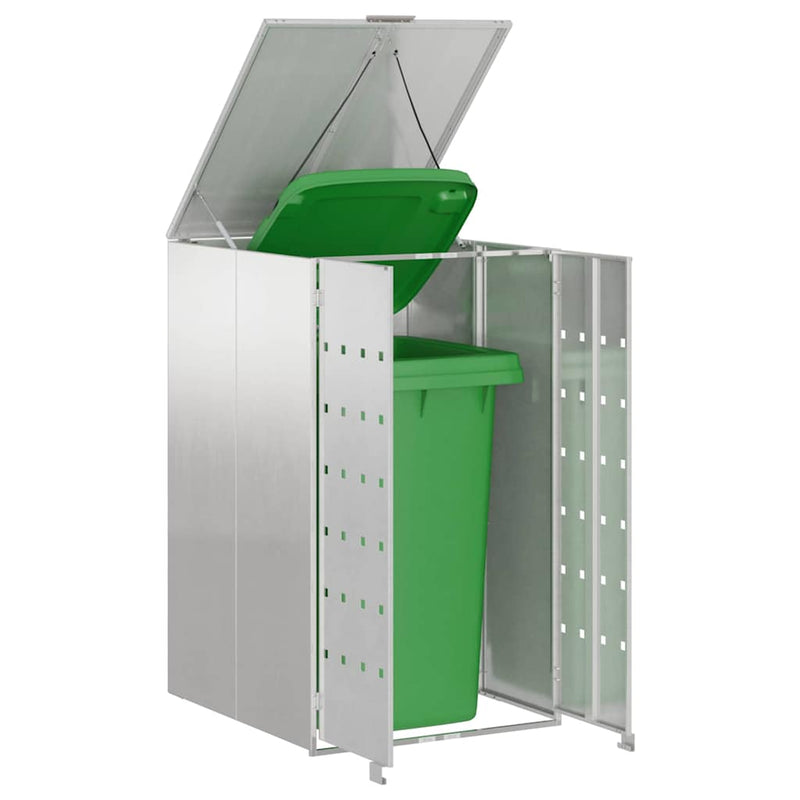 vidaXL Hulladékgyűjtő tároló gázliftinges fedéllel 240L-es kukához