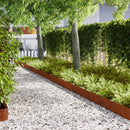 vidaXL Fűszegélyezés 30 db 20 x 103 cm Időjárásálló Acél Rozsdás