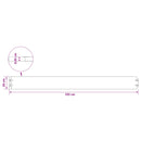 vidaXL Fűszegélyezés 30 db 20 x 103 cm Időjárásálló Acél Rozsdás
