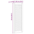 vidaXL Széfajtó ajtóval Természetes 110 x 2,1 x 39,5 cm Tömör fenyőfa