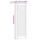 vidaXL Széfajtó 2 pcs Természetes 110 x 2,1 x 39,5 cm Tömör fenyőfa