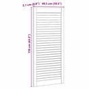 vidaXL Széfajtó ajtóval Természetes 49,5 x 2,1 x 110 cm Tömör fenyőfa