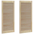 vidaXL Széfajtó 2 pcs Természetes 49,5 x 2,1 x 110 cm Tömör fenyőfa