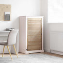 vidaXL Széfajtó ajtóval Természetes 110 x 2,1 x 59,5 cm Tömör Fenyőfa