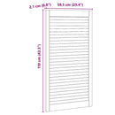vidaXL Széfajtó ajtóval Természetes 110 x 2,1 x 59,5 cm Tömör Fenyőfa
