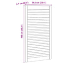 vidaXL Széfajtó 2 db Természetes 110 x 2,1 x 59,5 cm Tömör Fenyőfa