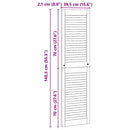 vidaXL Széfajtó Természetes 140,5 x 2,1 x 39,5 cm Tömör fenyőfa