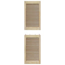 vidaXL Széfajtó 2 pcs Természetes 140,5 x 2,1 x 39,5 cm Tömör fenyőfa