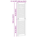 vidaXL Széfajtó 2 pcs Természetes 140,5 x 2,1 x 39,5 cm Tömör fenyőfa