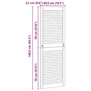 vidaXL Széfajtó Természetes 49,5 x 2,1 x 140,5 cm Tömör fenyőfa