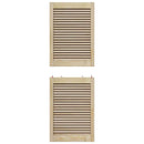 vidaXL Széfajtó 2 pcs Természetes 49,5 x 2,1 x 140,5 cm Tömör fenyőfa