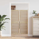 vidaXL Széfajtó 2 pcs Természetes 49,5 x 2,1 x 140,5 cm Tömör fenyőfa