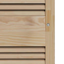 vidaXL Széfajtó Természetes 140,5 x 2,1 x 59,5 cm Tömör fenyőfa