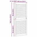 vidaXL Széfajtó Természetes 140,5 x 2,1 x 59,5 cm Tömör fenyőfa