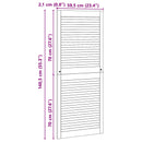 vidaXL Széfajtó 2 pcs Természetes 140,5 x 2,1 x 59,5 cm Tömör fenyőfa