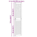 vidaXL Széfajtó ajtóval Természetes 170 x 2,1 x 39,5 cm Tömör fenyőfa